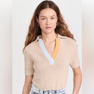 Lingua Franca Miller Bouclé Polo – Size L (NWT!)